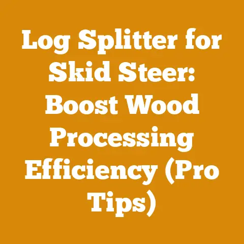 Log Splitter for Skid Steer: Boost Wood Processing Efficiency (Pro Tips)