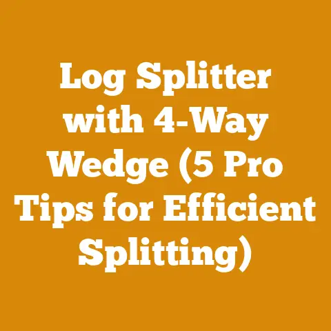 Log Splitter with 4-Way Wedge (5 Pro Tips for Efficient Splitting)