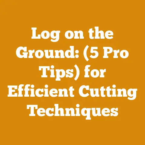 Log on the Ground: (5 Pro Tips) for Efficient Cutting Techniques