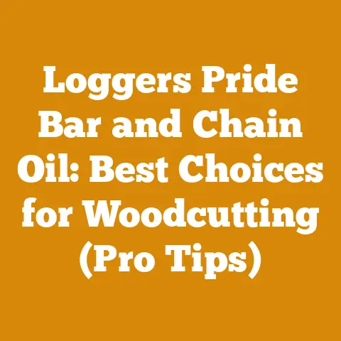 Loggers Pride Bar and Chain Oil: Best Choices for Woodcutting (Pro Tips)