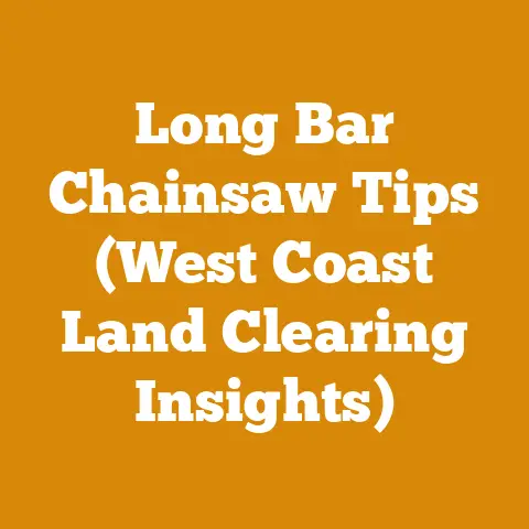 Long Bar Chainsaw Tips (West Coast Land Clearing Insights)
