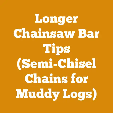 Longer Chainsaw Bar Tips (Semi-Chisel Chains for Muddy Logs)
