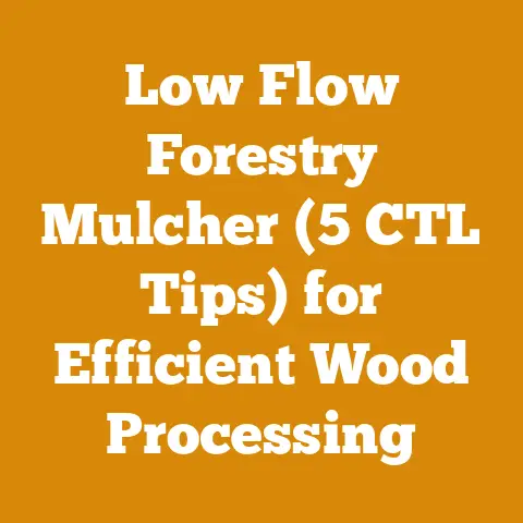 Low Flow Forestry Mulcher (5 CTL Tips) for Efficient Wood Processing