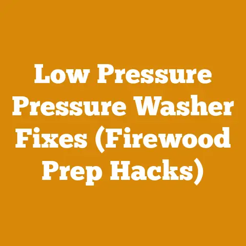 Low Pressure Pressure Washer Fixes (Firewood Prep Hacks)