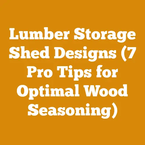 Lumber Storage Shed Designs (7 Pro Tips for Optimal Wood Seasoning)