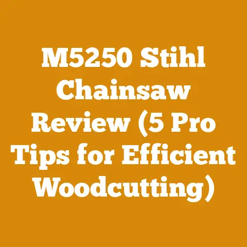 M5250 Stihl Chainsaw Review (5 Pro Tips for Efficient Woodcutting)