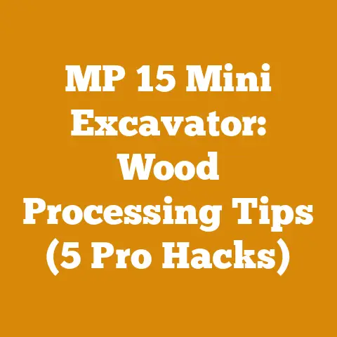 MP 15 Mini Excavator: Wood Processing Tips (5 Pro Hacks)