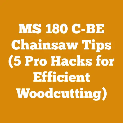 MS 180 C-BE Chainsaw Tips (5 Pro Hacks for Efficient Woodcutting)