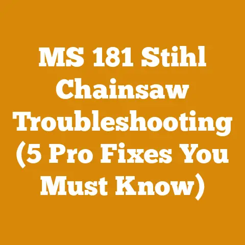 MS 181 Stihl Chainsaw Troubleshooting (5 Pro Fixes You Must Know)