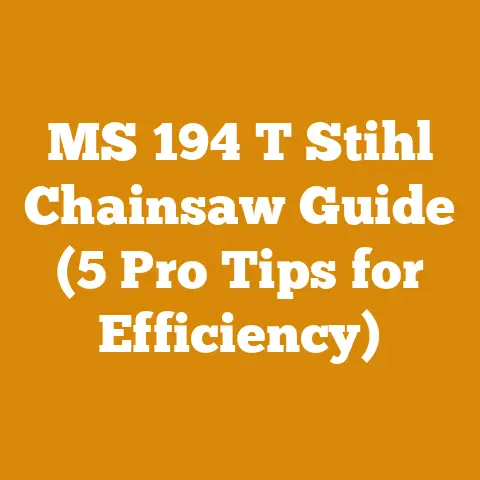 MS 194 T Stihl Chainsaw Guide (5 Pro Tips for Efficiency)