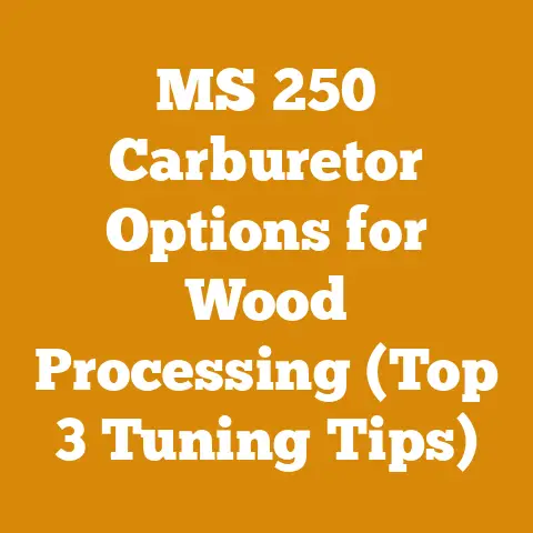 MS 250 Carburetor Options for Wood Processing (Top 3 Tuning Tips)