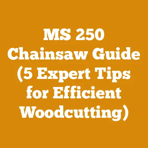 MS 250 Chainsaw Guide (5 Expert Tips for Efficient Woodcutting)