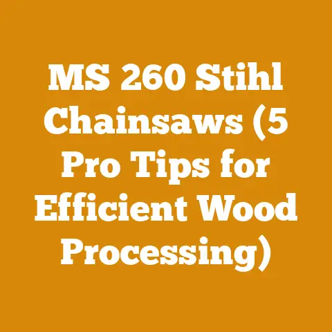 MS 260 Stihl Chainsaws (5 Pro Tips for Efficient Wood Processing)