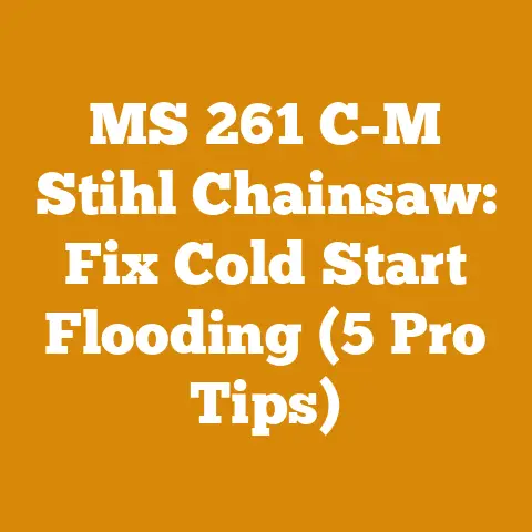 MS 261 C-M Stihl Chainsaw: Fix Cold Start Flooding (5 Pro Tips)