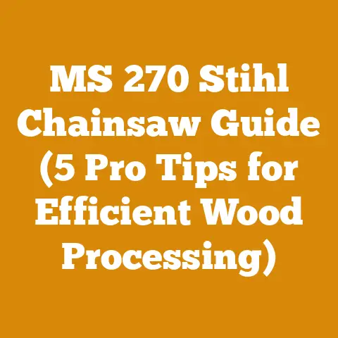 MS 270 Stihl Chainsaw Guide (5 Pro Tips for Efficient Wood Processing)