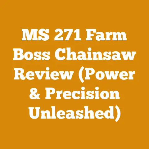 MS 271 Farm Boss Chainsaw Review (Power & Precision Unleashed)