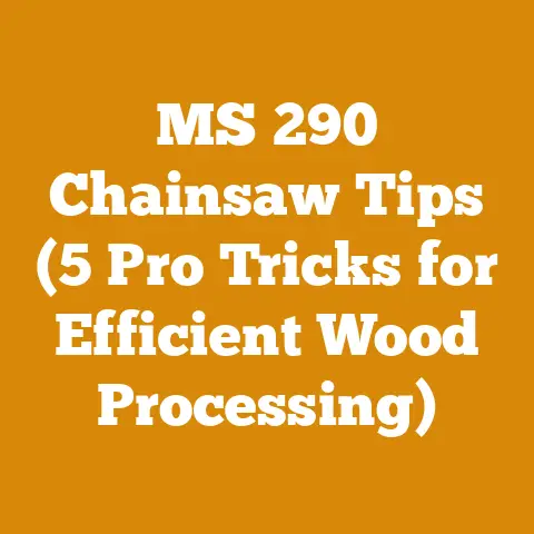 MS 290 Chainsaw Tips (5 Pro Tricks for Efficient Wood Processing)