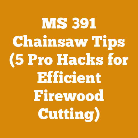 MS 391 Chainsaw Tips (5 Pro Hacks for Efficient Firewood Cutting)