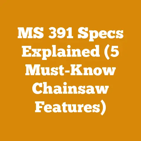 MS 391 Specs Explained (5 Must-Know Chainsaw Features)