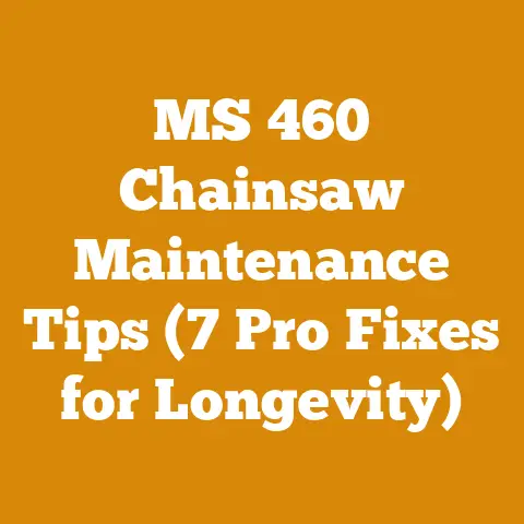 MS 460 Chainsaw Maintenance Tips (7 Pro Fixes for Longevity)