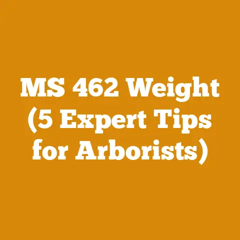 MS 462 Weight (5 Expert Tips for Arborists)