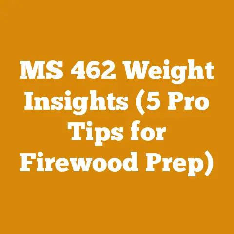 MS 462 Weight Insights (5 Pro Tips for Firewood Prep)