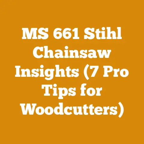MS 661 Stihl Chainsaw Insights (7 Pro Tips for Woodcutters)