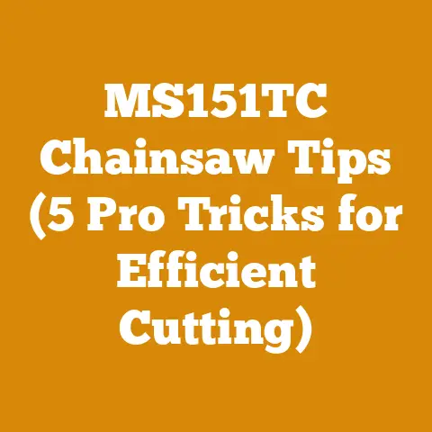 MS151TC Chainsaw Tips (5 Pro Tricks for Efficient Cutting)