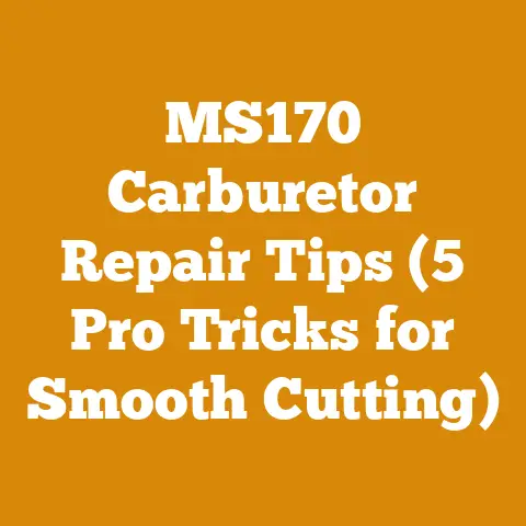MS170 Carburetor Repair Tips (5 Pro Tricks for Smooth Cutting)