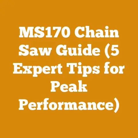 MS170 Chain Saw Guide (5 Expert Tips for Peak Performance)