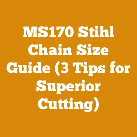 MS170 Stihl Chain Size Guide (3 Tips for Superior Cutting)
