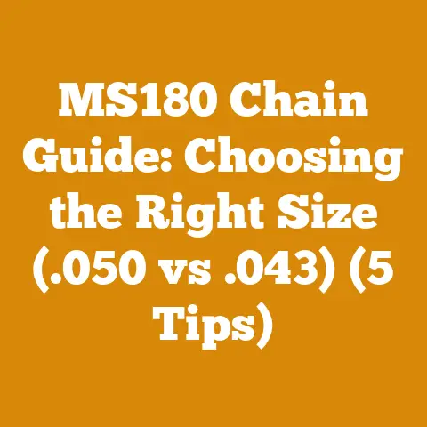 MS180 Chain Guide: Choosing the Right Size (.050 vs .043) (5 Tips)