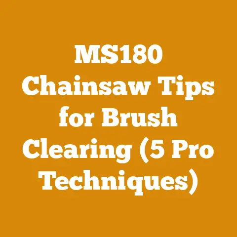 MS180 Chainsaw Tips for Brush Clearing (5 Pro Techniques)