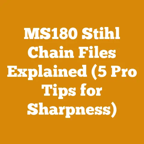 MS180 Stihl Chain Files Explained (5 Pro Tips for Sharpness)