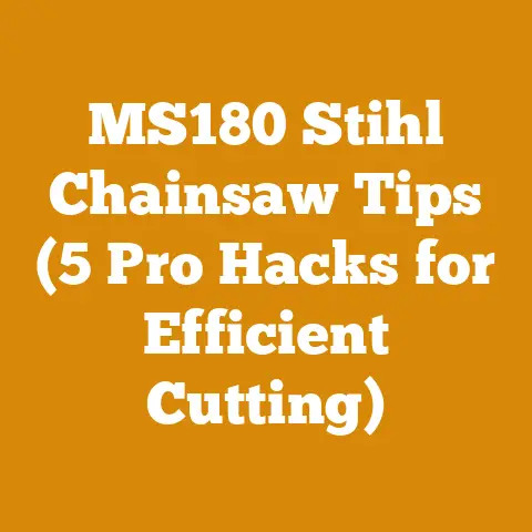 MS180 Stihl Chainsaw Tips (5 Pro Hacks for Efficient Cutting)