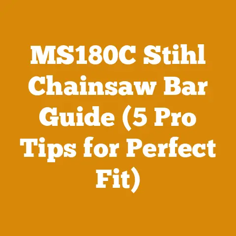 MS180C Stihl Chainsaw Bar Guide (5 Pro Tips for Perfect Fit)