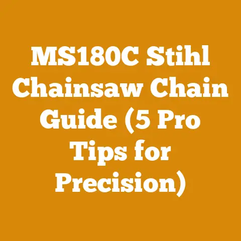 MS180C Stihl Chainsaw Chain Guide (5 Pro Tips for Precision)