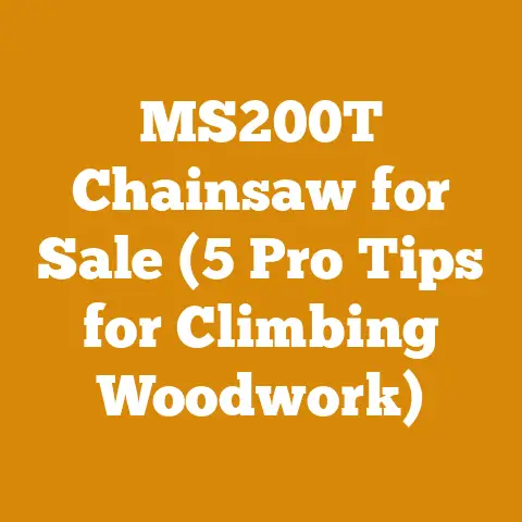 MS200T Chainsaw for Sale (5 Pro Tips for Climbing Woodwork)