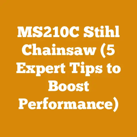 MS210C Stihl Chainsaw (5 Expert Tips to Boost Performance)