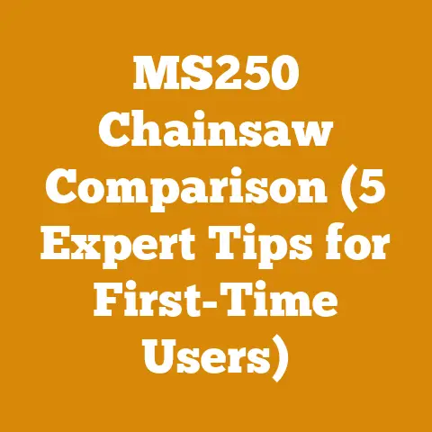 MS250 Chainsaw Comparison (5 Expert Tips for First-Time Users)