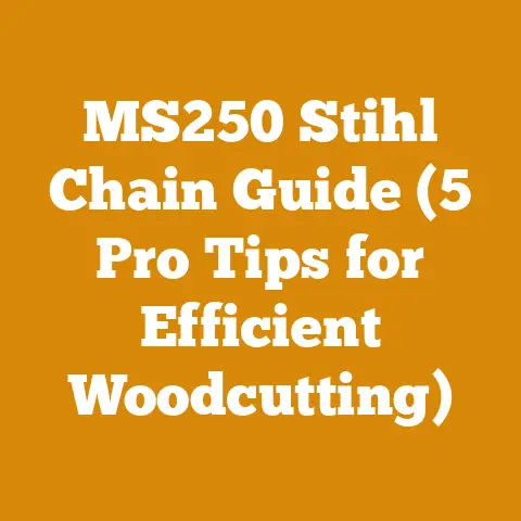 MS250 Stihl Chain Guide (5 Pro Tips for Efficient Woodcutting)