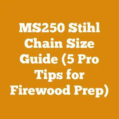 MS250 Stihl Chain Size Guide (5 Pro Tips for Firewood Prep)