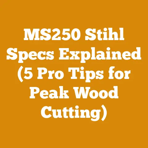 MS250 Stihl Specs Explained (5 Pro Tips for Peak Wood Cutting)