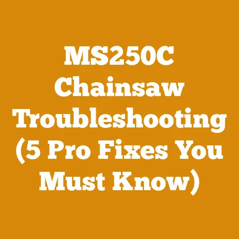 MS250C Chainsaw Troubleshooting (5 Pro Fixes You Must Know)