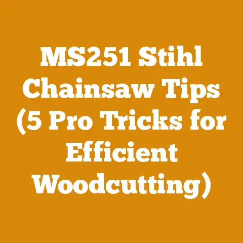 MS251 Stihl Chainsaw Tips (5 Pro Tricks for Efficient Woodcutting)