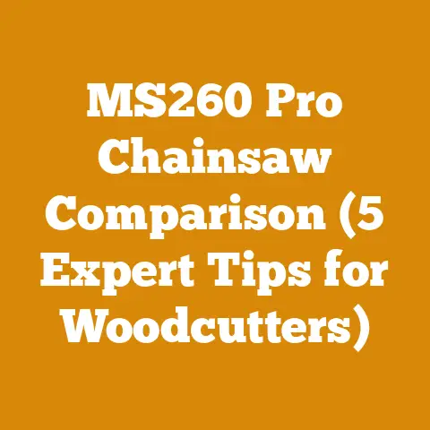 MS260 Pro Chainsaw Comparison (5 Expert Tips for Woodcutters)
