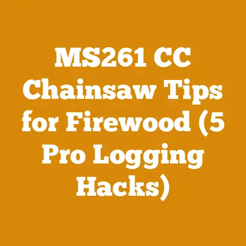MS261 CC Chainsaw Tips for Firewood (5 Pro Logging Hacks)