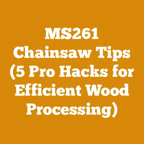 MS261 Chainsaw Tips (5 Pro Hacks for Efficient Wood Processing)