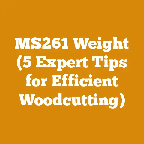 MS261 Weight (5 Expert Tips for Efficient Woodcutting)