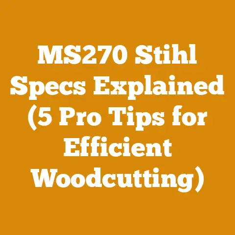MS270 Stihl Specs Explained (5 Pro Tips for Efficient Woodcutting)